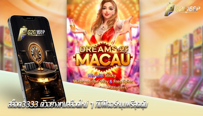 สล็อต3333 ตัวอย่างเกมสล็อตใหม่ ๆ ที่มีฟีเจอร์หมุนฟรีสุดคุ้ม